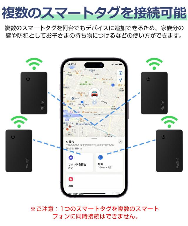 スマートトラッカー 探す