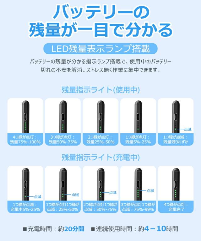 タッチペン 磁気吸着