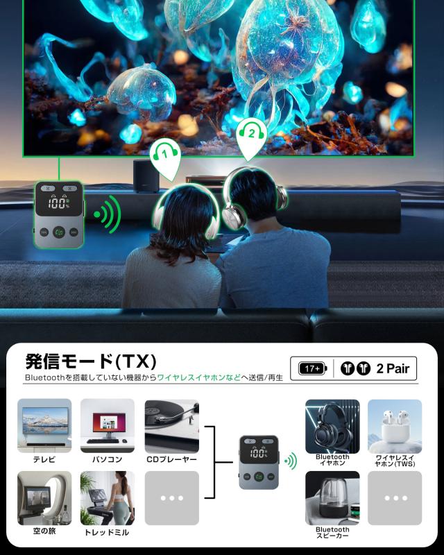 レシーバー bluetooth