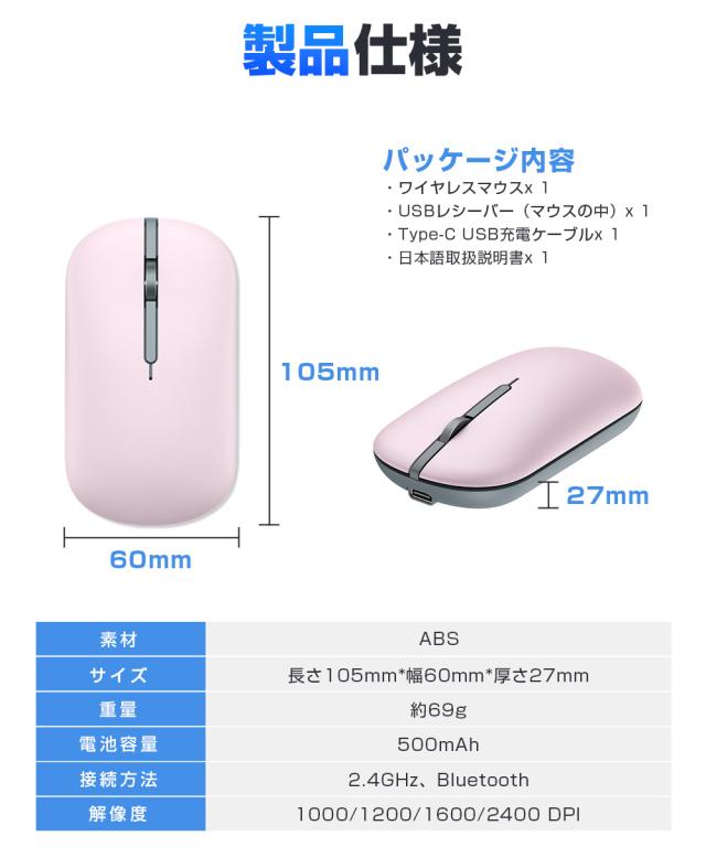 ワイヤレスマウス 技適マーク