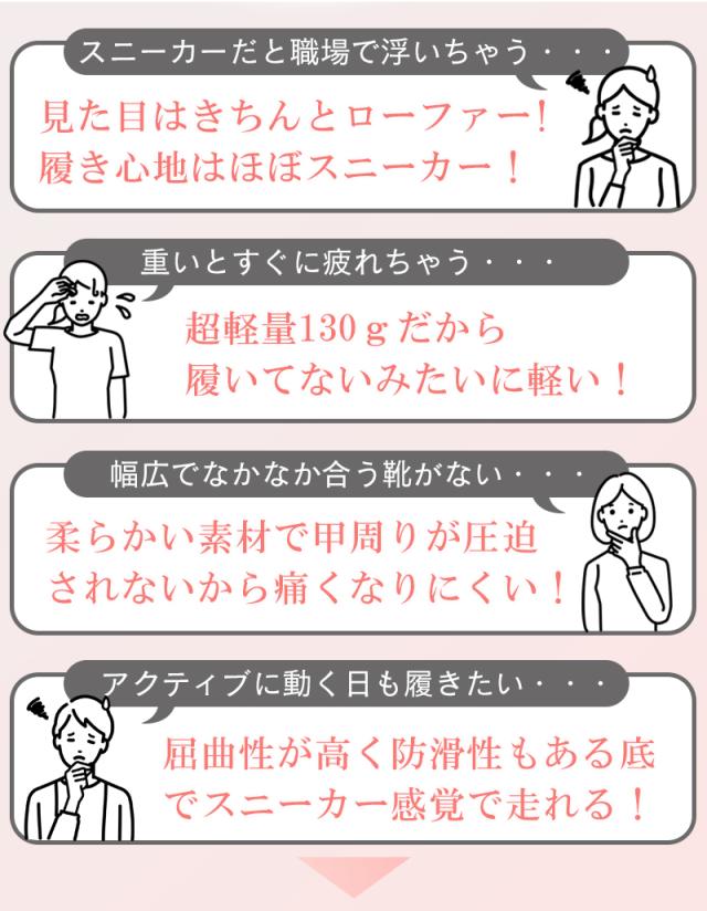 柔らかローファー痛くないレディース