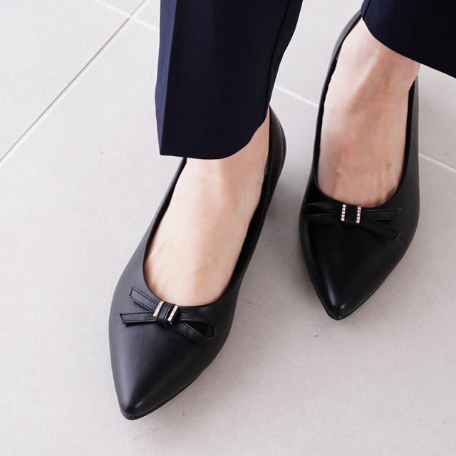 究極 パンプス 痛くない 走れる ローヒール