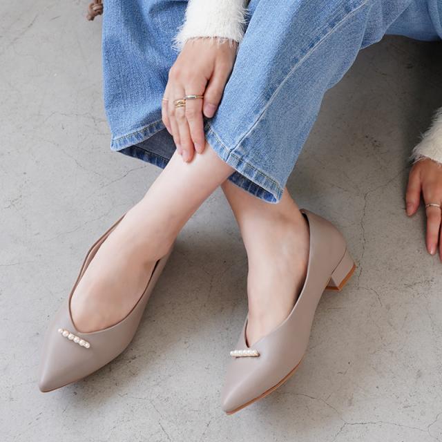 究極 パンプス 痛くない 走れる ローヒール