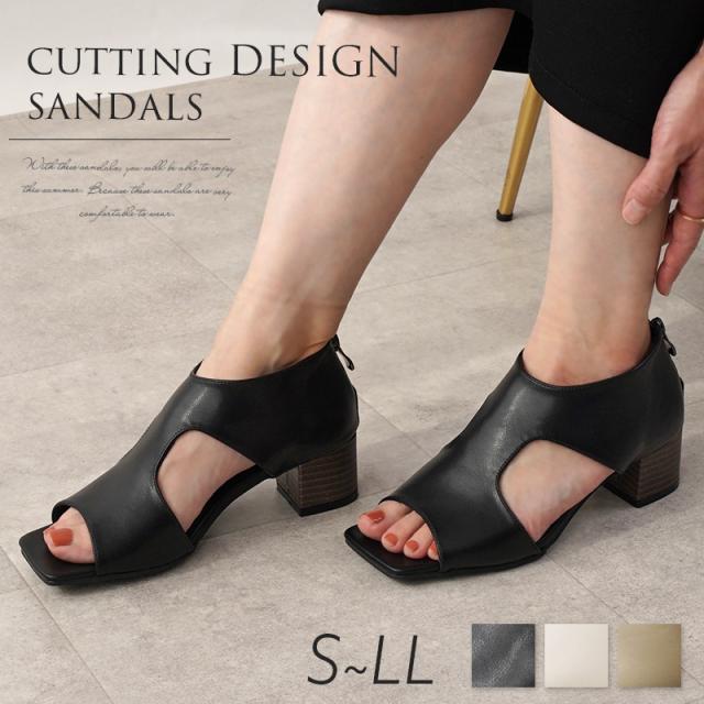 サンダル レディース 夏 ブラック