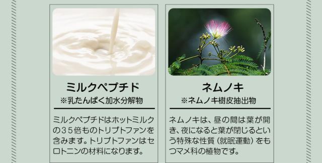 ミルクペプチド、ネムノキ