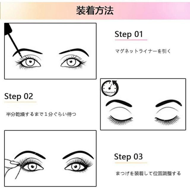 つけまつげ 磁石 マグネット 