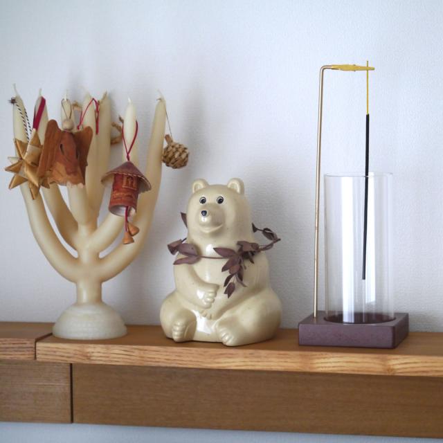 燃焼効率の良い吊り下げ式お香たて!ガラスインセンスホルダー/インド香やネパール香のお香立てに!おしゃれ北欧風