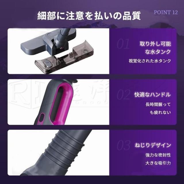 掃除機 コードレス 32000pa ハンディー クリーナー 強力吸引 0.98kg サイクロン式 充電式 軽量 静音 小型 スティック型 コンパクト 家庭用 省エネ USB モップ