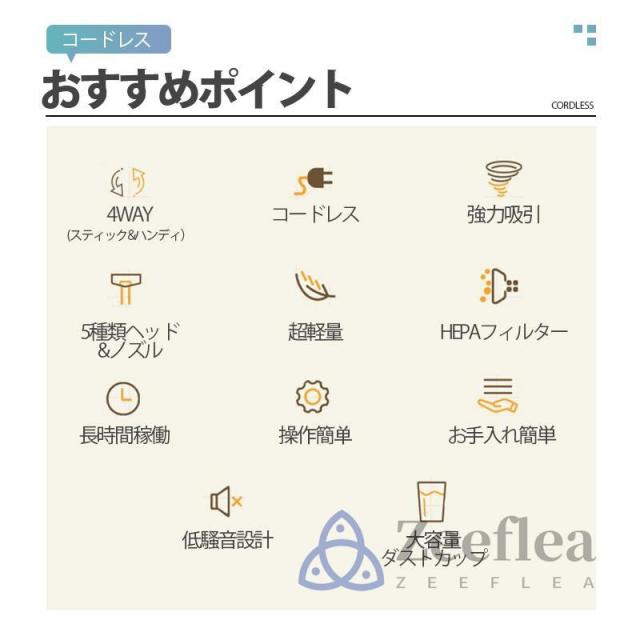 掃除機 コードレス 軽量 強力吸引 ダニ駆除 充電式 多機能 1.3kg 安い コードレス掃除機 高性能 自立 家庭用 サイクロン式 クリーナー 静音 省エネ 一人暮 車用