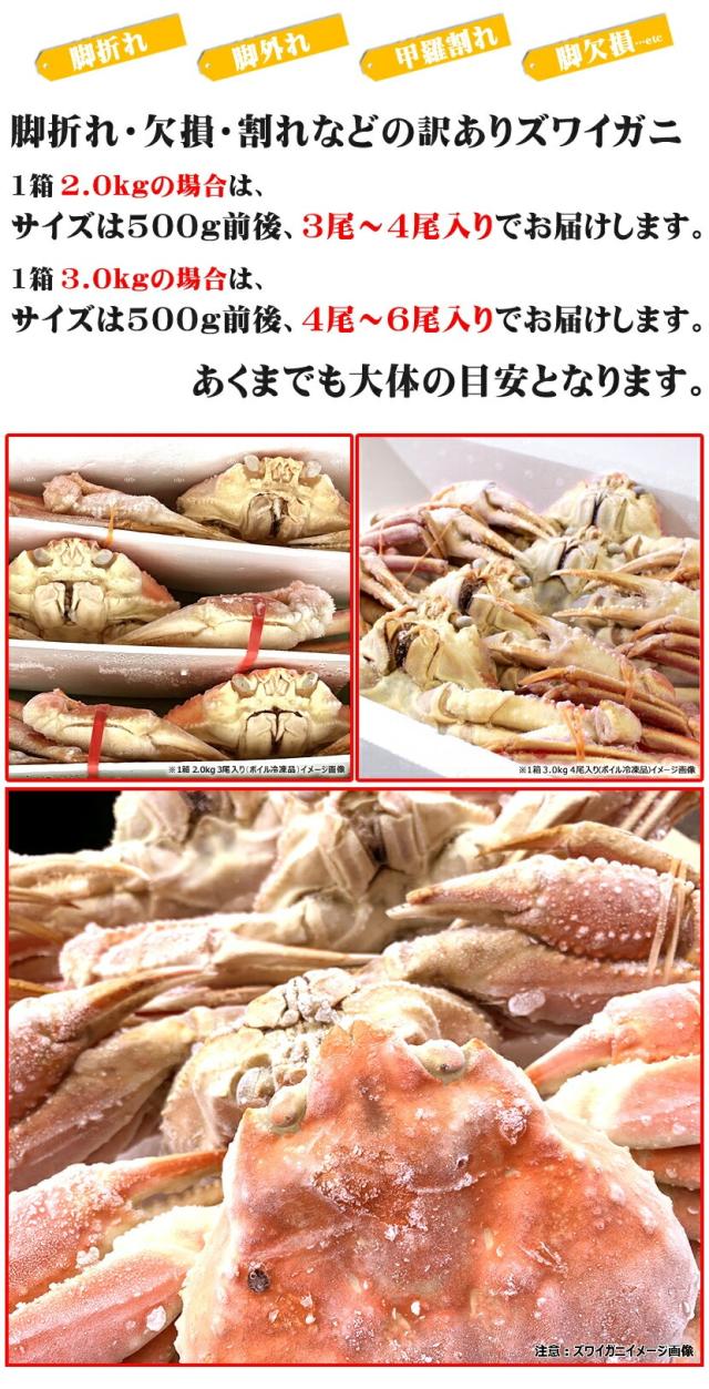 訳あり ズワイガニ