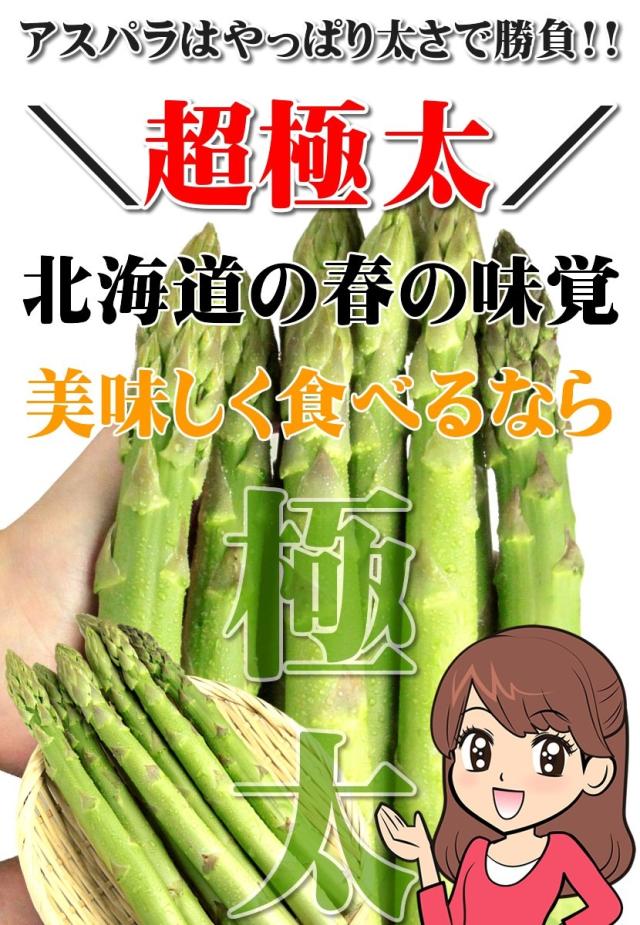北海道産 アスパラガス グリーンアスパラ