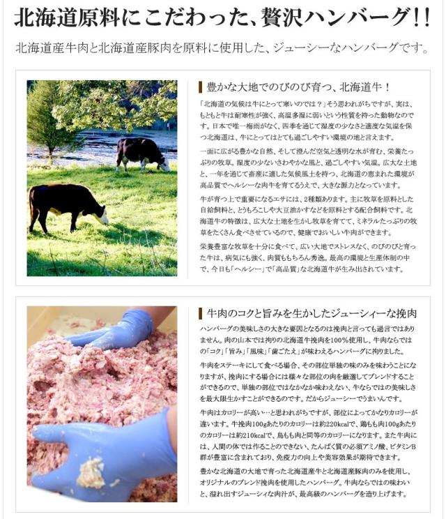 北海道産 肉の山本 ハンバーグ