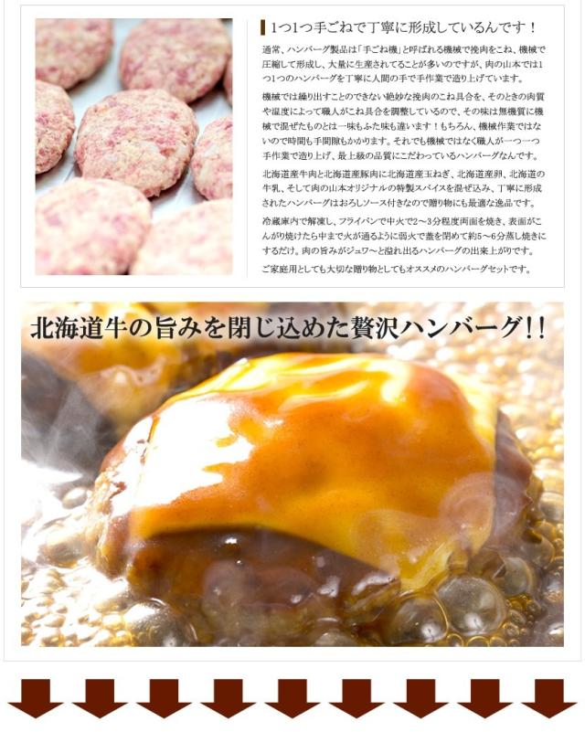 北海道産 肉の山本 ハンバーグ