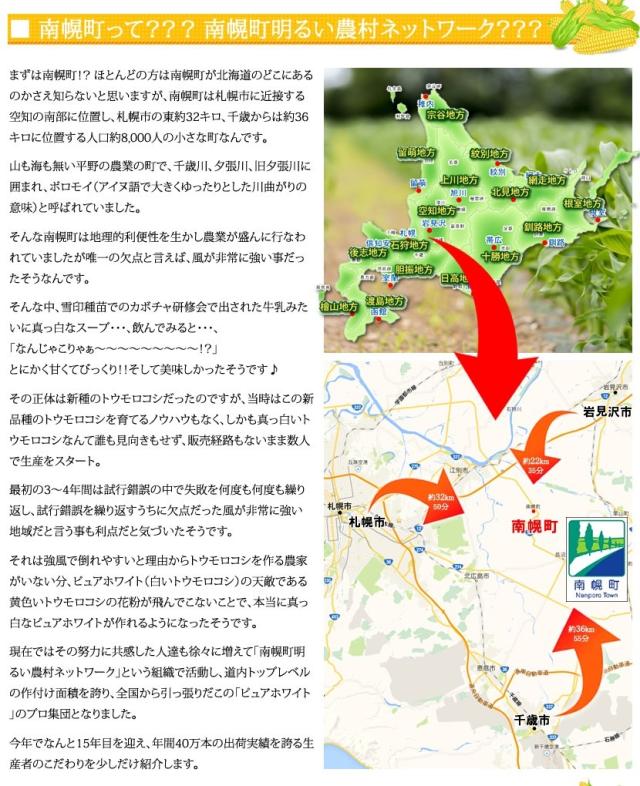 北海道産 南幌町とうもろこし 食べ比べ