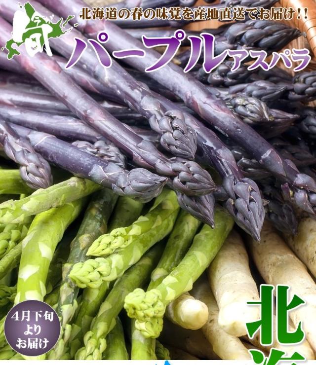 北海道産 アスパラガス 3色セット