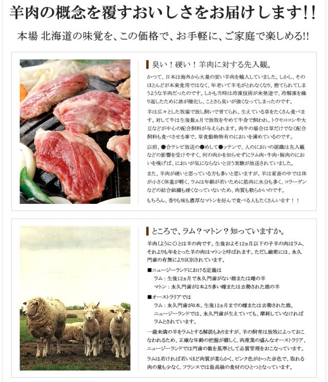 生ラム ジンギスカン ショルダー