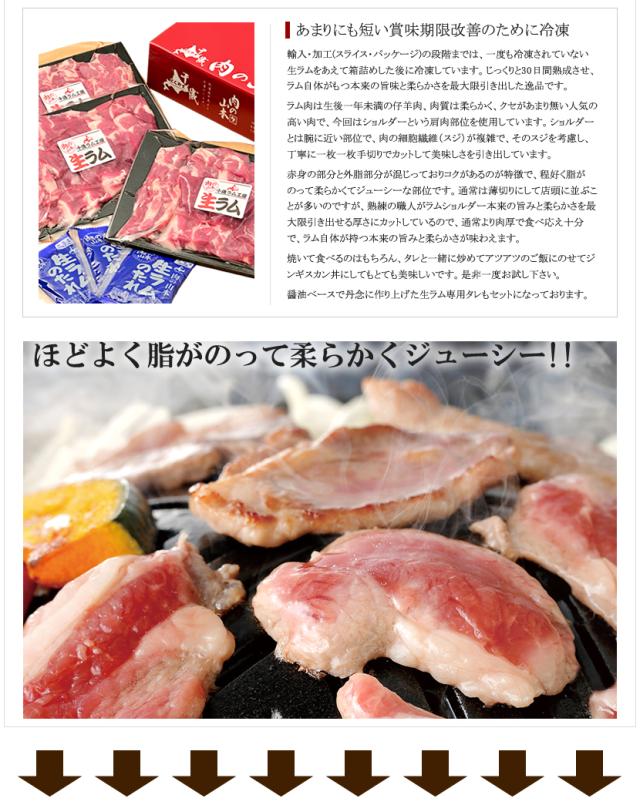 生ラム ジンギスカン ショルダー