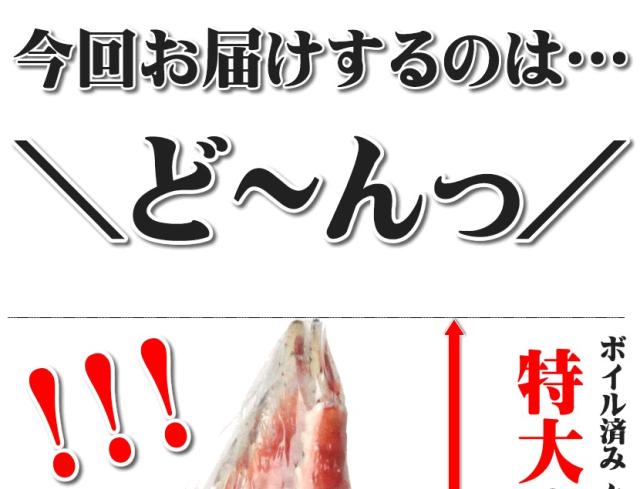 ボイル タラバガニ 脚