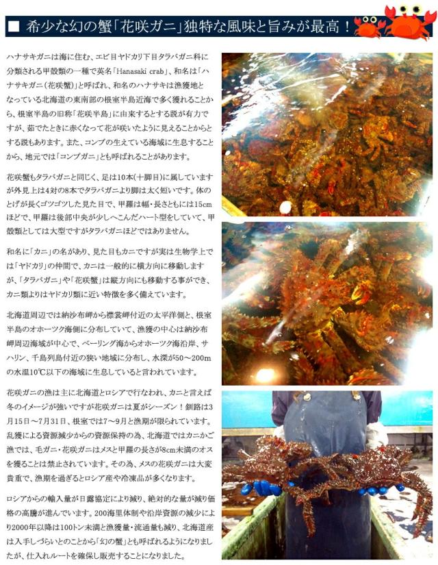 北海道 花咲ガニ