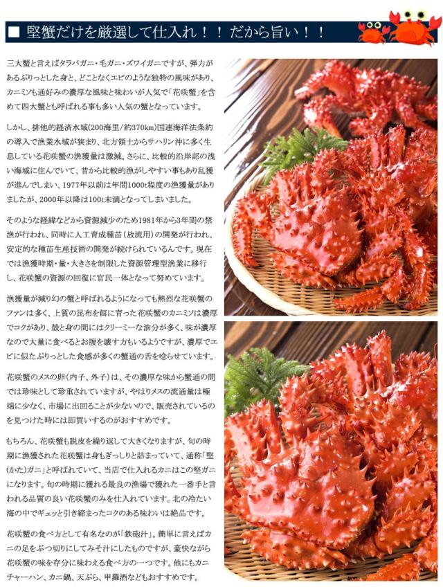 北海道 花咲ガニ