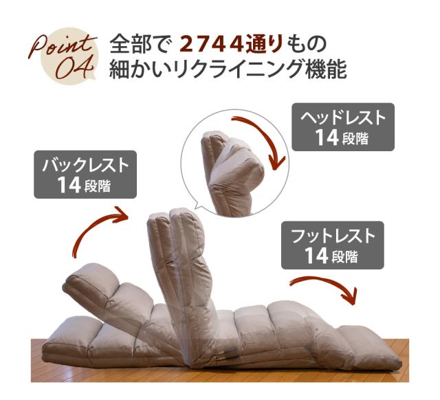 リクライニング機能
