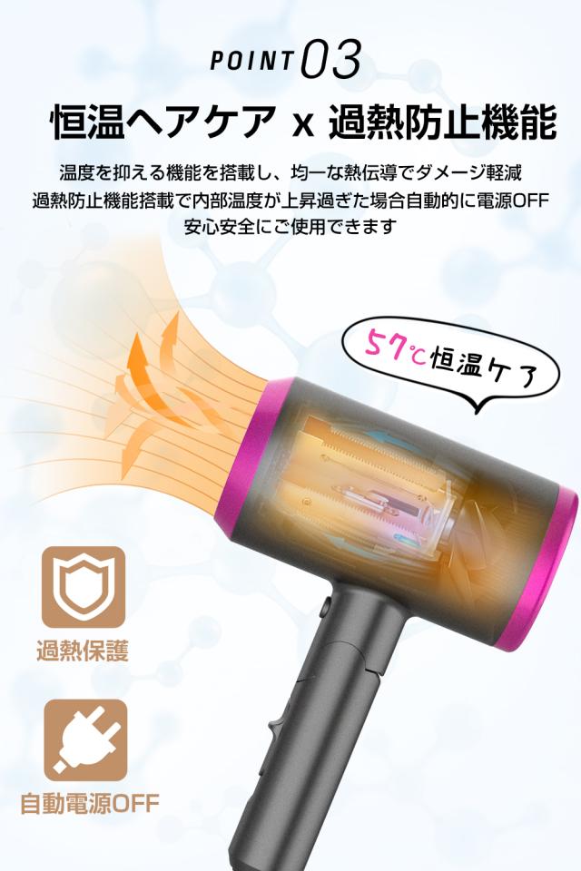 5min速乾 ドライヤー 大風量 アイリスオーヤマ