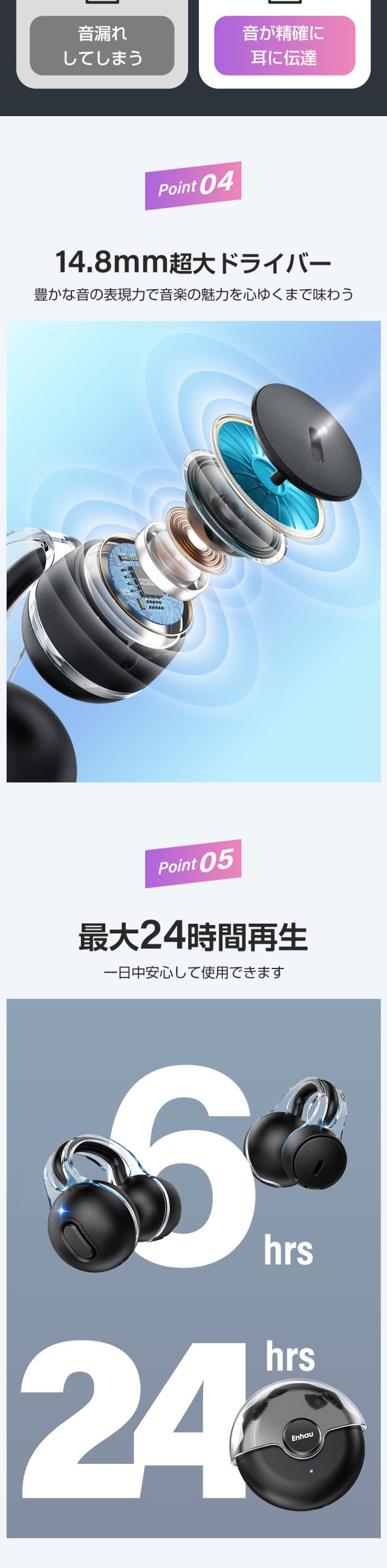 ワイヤレスイヤホン Bluetooth イヤホン 