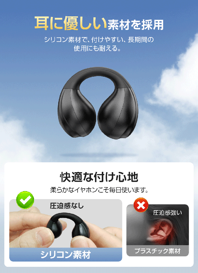 ワイヤレスイヤホン Bluetooth イヤホン 