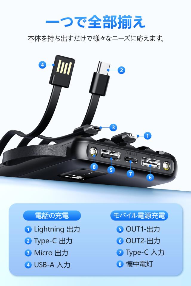  モバイルバッテリー 