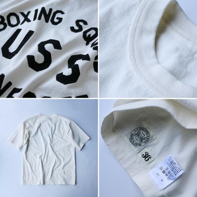 A.G.SPALDING&BROS 天竺 グラフィック Tシャツ USS  |  A.G. スポルディング＆ブロス メンズ カジュアル  ホワイト グレー ブラック 日本製 231011 241004