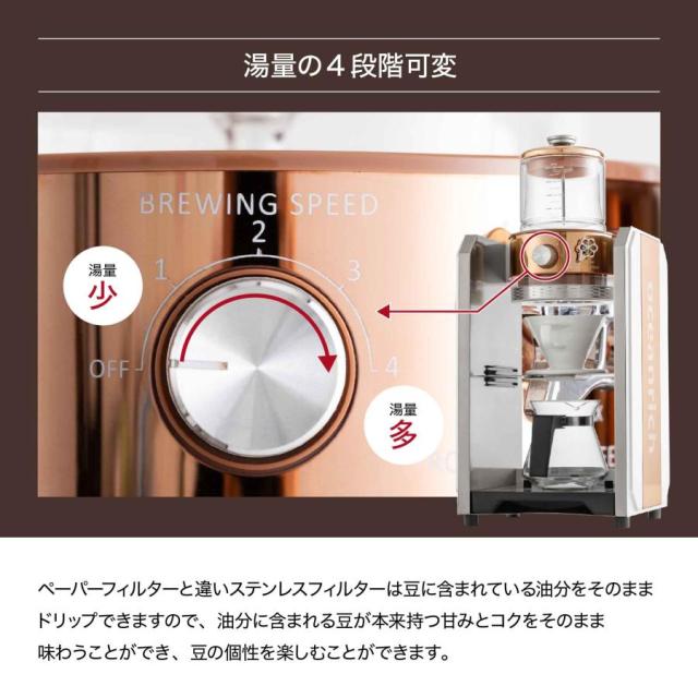 湯量４段階調整