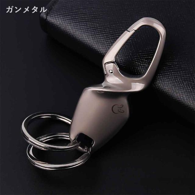 JOBON キーホルダー  亜鉛合金 ダブルリングzb8788