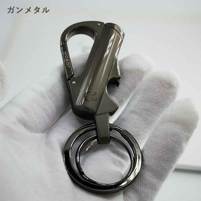 JOBON キーホルダー  亜鉛合金 ダブルリング zb8790