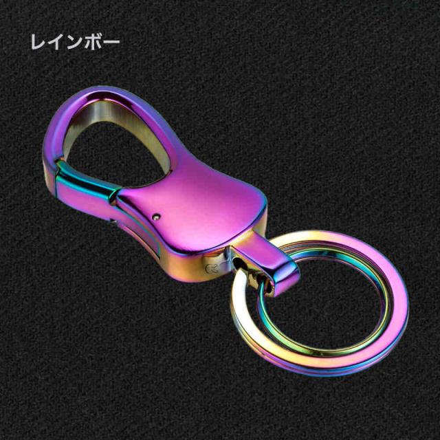 JOBON キーホルダー  亜鉛合金 ダブルリング zb0055