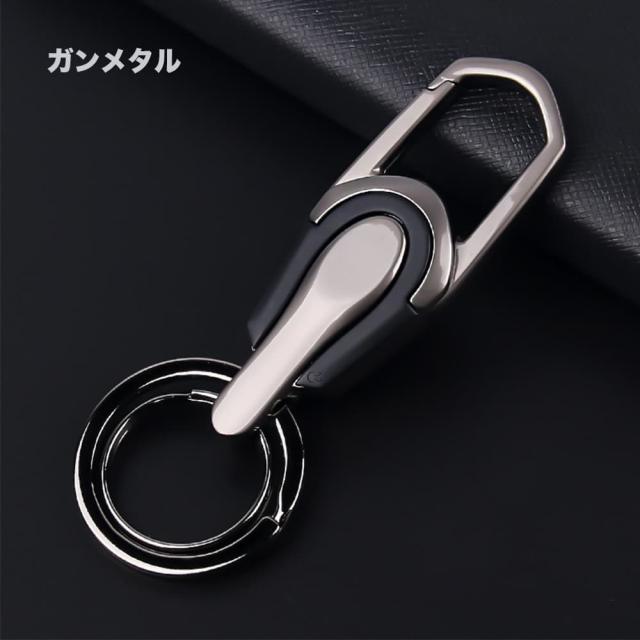 JOBON キーホルダー 亜鉛合金 ダブルリング zb8785