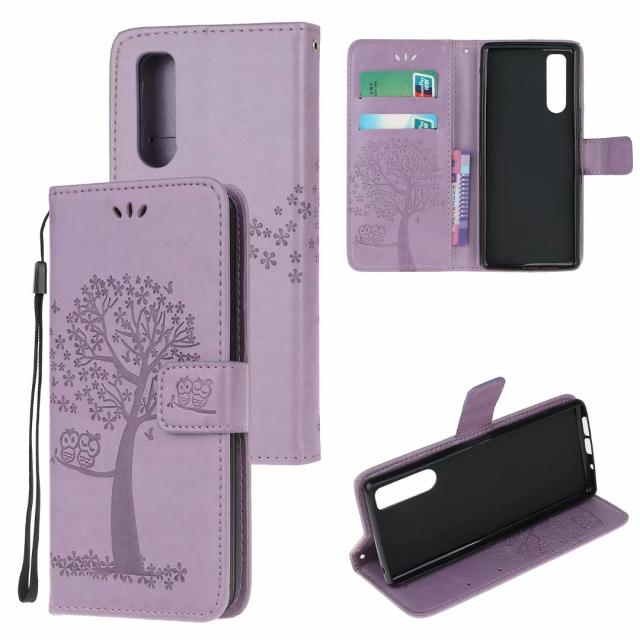 スマホケース手帳型エクスペリアXperiaフクロウカワイイ