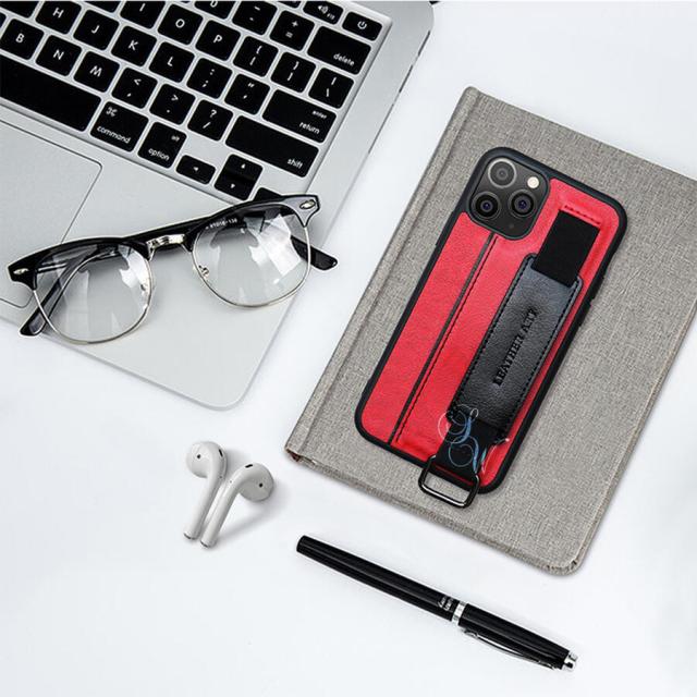 ハンドベルト付きiPhoneケース iPhone 12 mini カバー iPhone 12 Pro Max シンプル