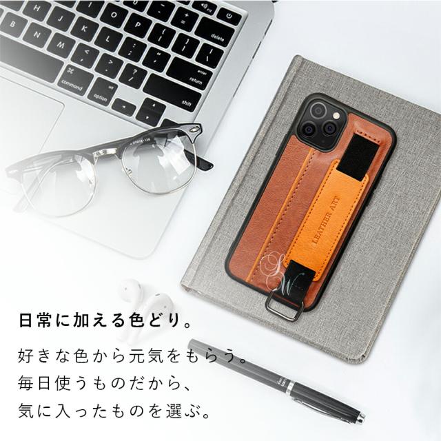 ハンドベルト付きiPhoneケース iPhone 12 mini カバー iPhone 12 Pro Max シンプル