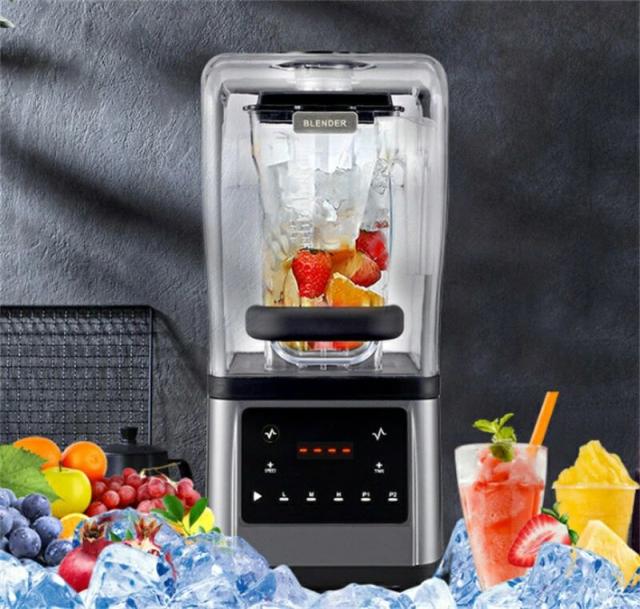 かき氷機 電動 業務用 1.6Ｌ 大容量 低騒音 製氷機 密閉型 防音カバー付き タイミング 速度調整