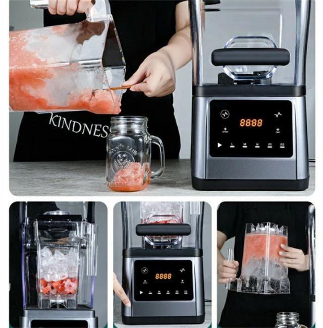 かき氷機 電動 業務用 1.6Ｌ 大容量 低騒音 製氷機 密閉型 防音カバー付き タイミング 速度調整