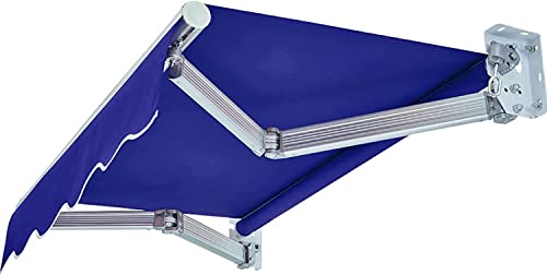 オーニングシェード日除けシェード，DIYキットパティオ手動格納式キャノピーオーニングアンチUVおよび防水折錦アウトドアオーニングアルミ合金サン3*1.5m