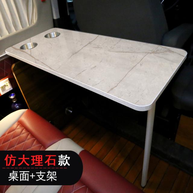 キャンピングカ用のダイニングテブル2カップスロット付き丸型RVテブルキャンピングカボトキャラバンバン株式会社錦キャンピングカ用家具インテリア39.5×79.5c