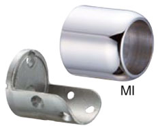 浴室屋外に取り付け可能な介護手すり部品アクアエンドソケット 鏡面