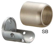 浴室屋外に取り付け可能な介護手すり部品アクアエンドソケット ショットブラスト