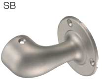 浴室屋外に取り付け可能な介護手すり部品アクアエンドブラケット ショットブラスト