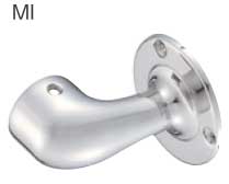 浴室屋外に取り付け可能な介護手すり部品アクアエンドブラケット 鏡面仕上げ