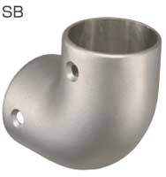 浴室屋外に取り付け可能な介護手すり部品アクアＬ型コーナー ショットブラスト