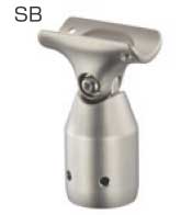 浴室屋外に取り付け可能な介護手すり部品アクア手すり支柱用自在ジョイント(継ぎ手) ショットブラスト