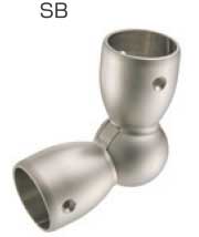 浴室屋外に取り付け可能な介護手すり部品アクア自在ジョイント(継ぎ手) ショットブラスト