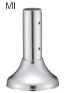 浴室屋外に取り付け可能な介護手すり部品アクアスタンド支柱直受け 鏡面仕上げ